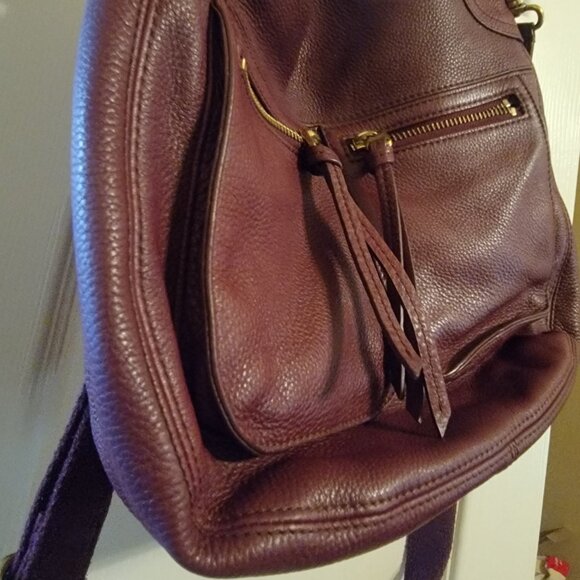 Burgundy Fossil Cross-body satchel - Picture 11 of 16